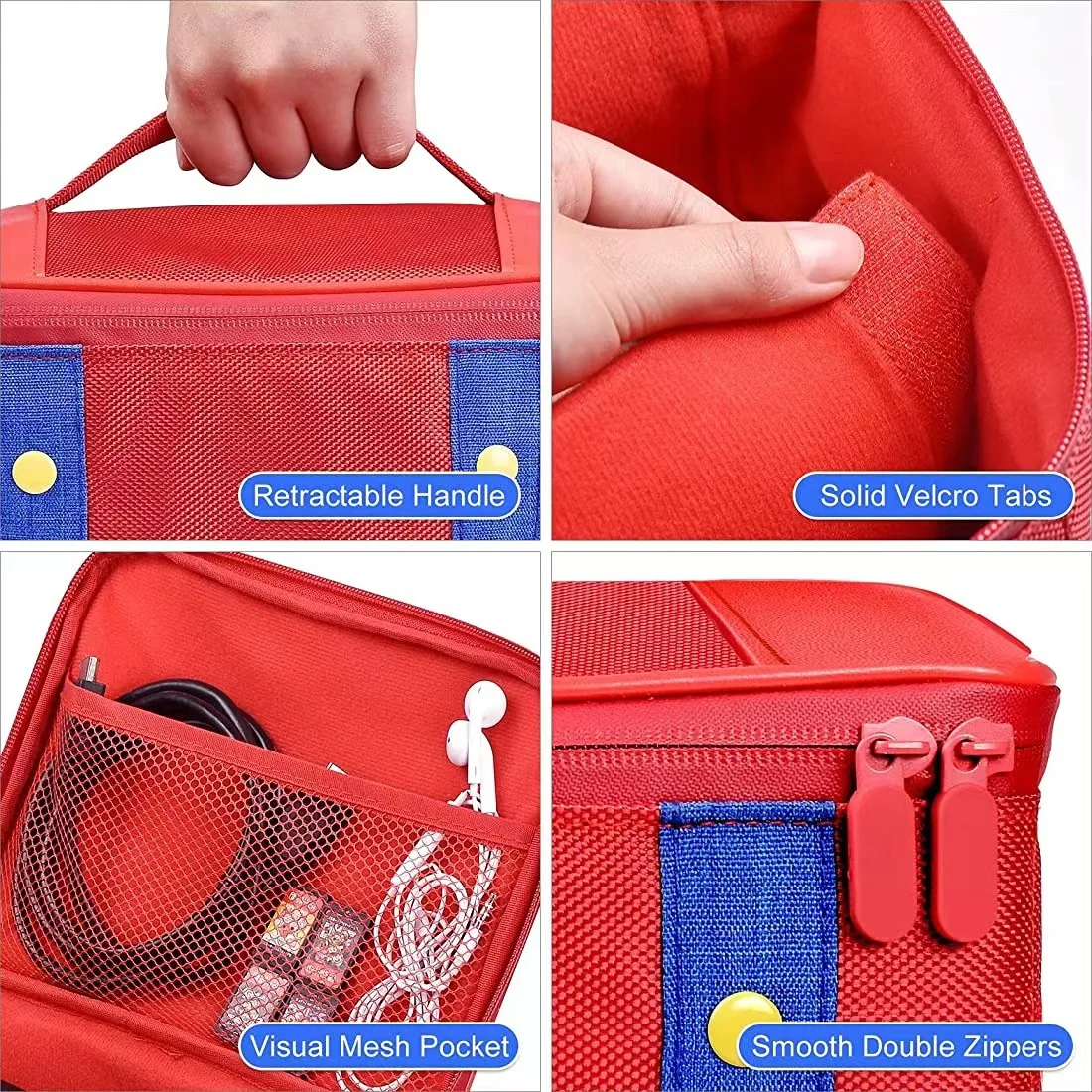 Game Console Case Large Carrying Protective Case for Nintendo Switch OLED Console Pro Controller Travel Storage Bag Case For Switch Accessories