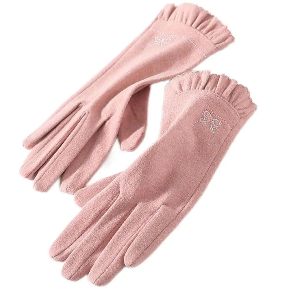 Gants Polaire En Velours Pour Femmes, Coupe Complète Des Doigts