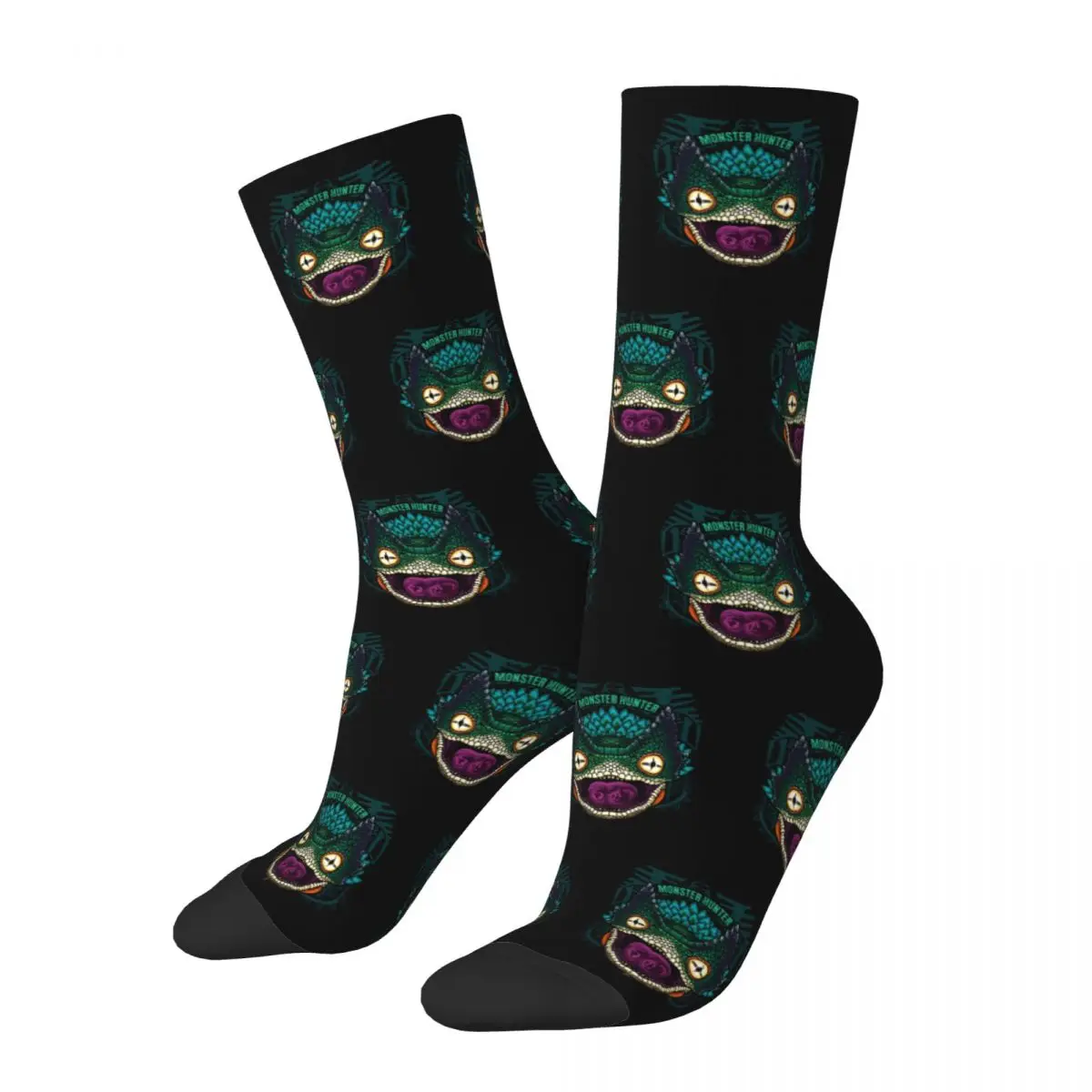 Pukei Pukei Monster Hunter World Socks Calzini Da Gioco Da Donna Da Uomo Novità Primavera Estate Autunno Inverno Calzini A Tubo Centrale Regalo