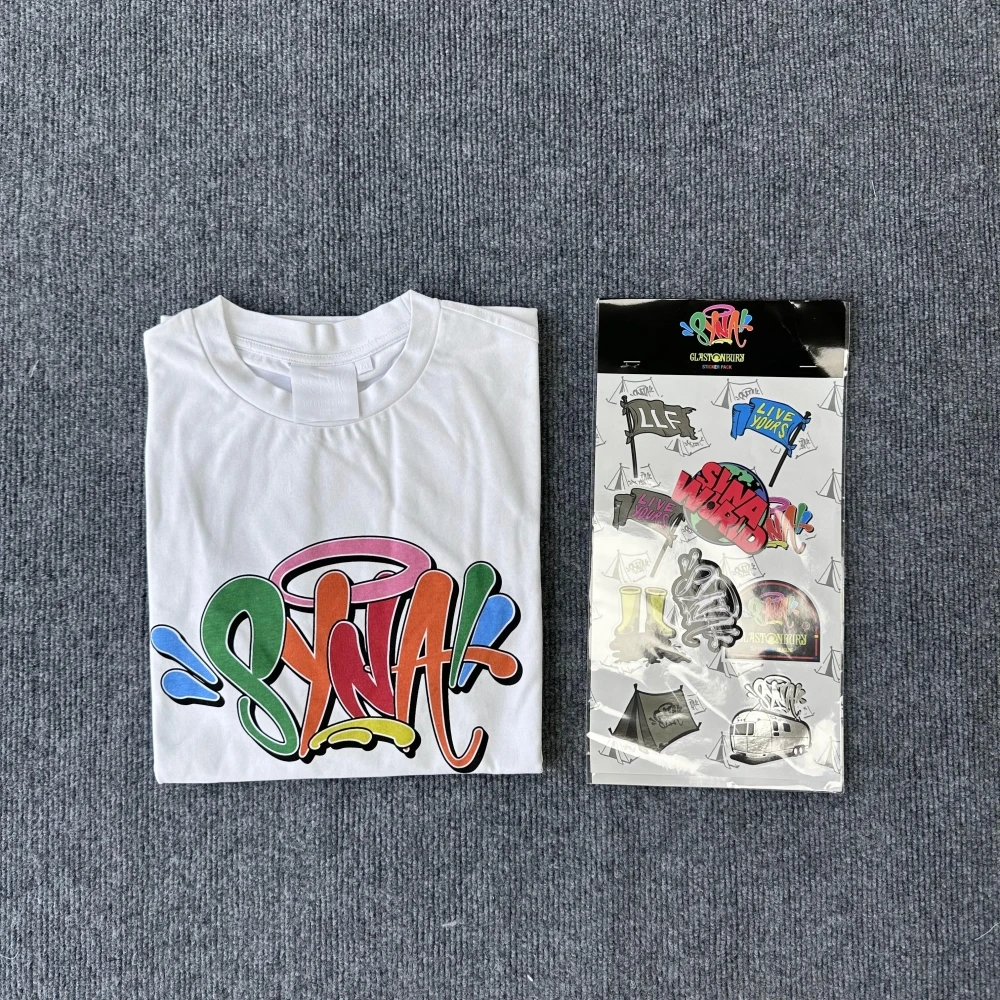 

Central Cee Fans Outfits Synaworld T-shirt Men's Streetwear Tops Syna World Women's Clothing Cotton Pullover Short Sleeves Tees