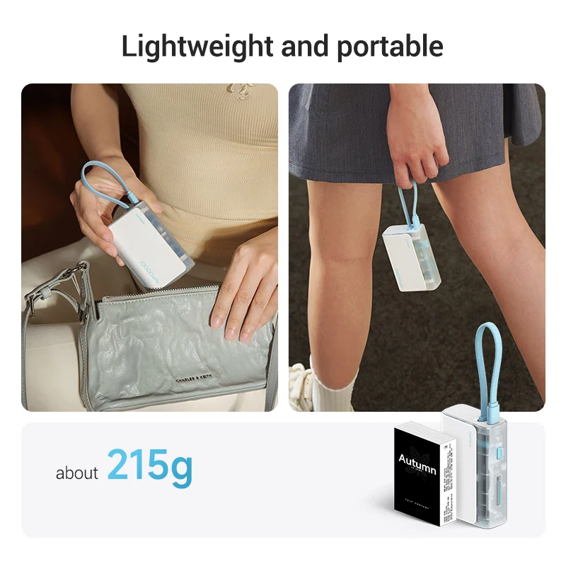 CUKTECH Power Bank 10000 33W MAX Output Built-in Cable PD PPS UFCS Fast Charging For iPhone 16 Xiaomi 15 Samsung 4