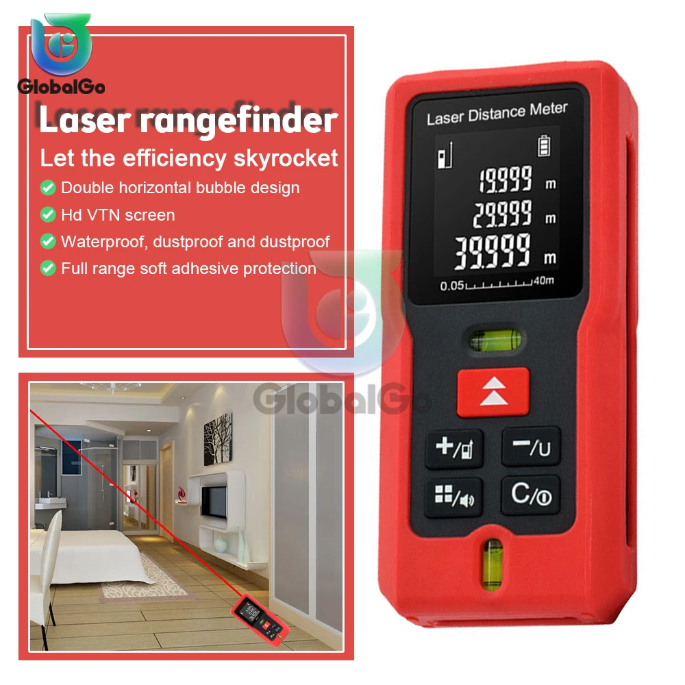 

Laser Rangefinder 40M 60M 80M 100M Laser Tape Measure High Accurate Digital Distance Meter Ruler Test Tool лазерный дальномер