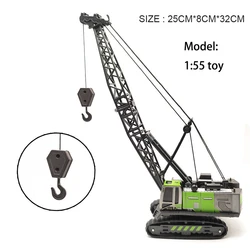 Diecast Alloy Construction Vehicle Toy Set (Green Crane)