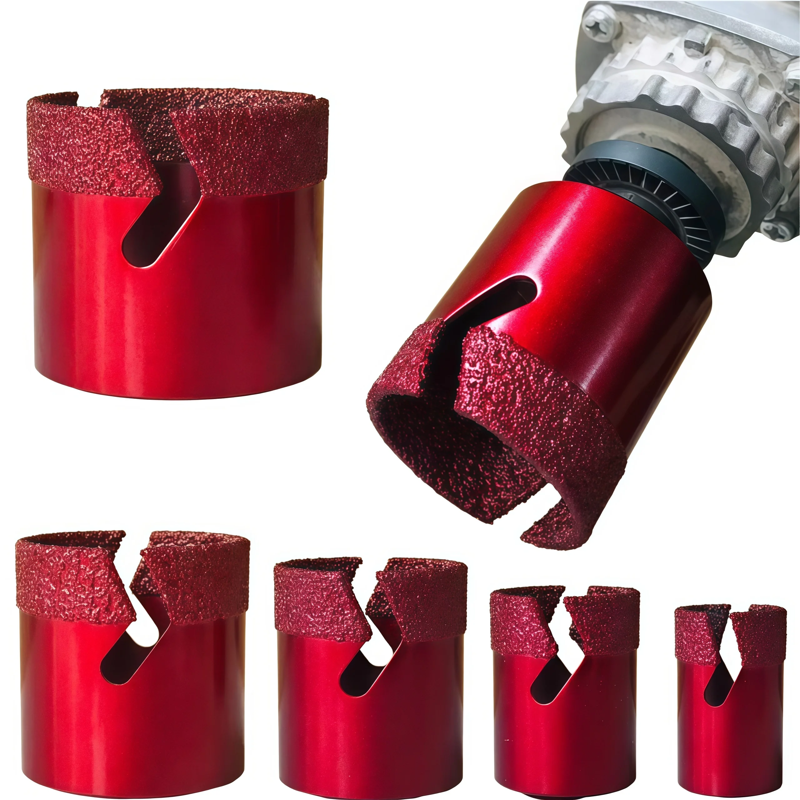 다이아몬드 드릴 비트 20-50mm 코어 비트 도자기 타일 크라운 그라나이트 대리..