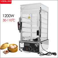 XEOLEO Electric Steamer Commercial Bun Stainless Steel Warmer Cabinet Food Steam Machine Heat Home Vertical Proceessor 1
