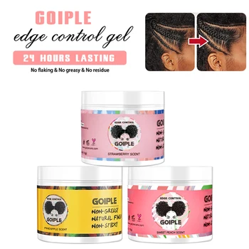 GOIPLE – crème de finition pour cheveux cassés, Gel fixatif Anti-frisottis pour coiffure, pour femmes noires