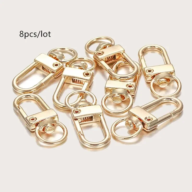 Bag Accessories 8pcs/lot Metal Universal Buckle Bag Buckle Multi Color Optional Key Alloy Lobster
