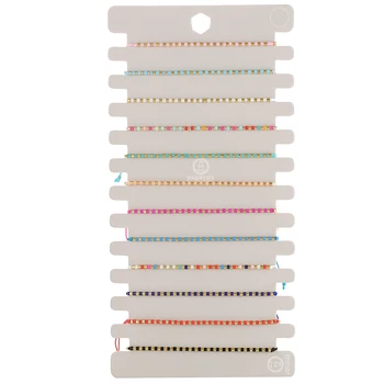Nuovi braccialetti multicolori da 12 pezzi Set di gioielli con bracciale in corda regolabile con perline per regali da donna per ragazze 1