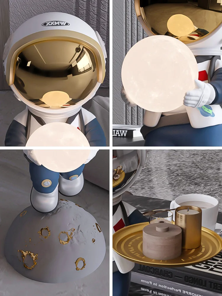 80cm High Large Astronaut Astronaut Floor-standing Ornament, Living Room Soft Furnishing, TV Cabinet and Sofa Decoration 5