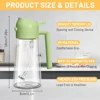 16oz/470ML Glass Oil Dispenser with Automatic Flip Lid  2in1 Kitchen Bottle,Cooking Sprayer,Leak-Proof Design,Oil Spray Bottle 2