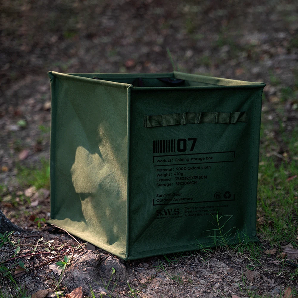 WELLHIKE Camping Recycle Bin Portable Lawn & Leaf Waste Bag Foldable Trash Can Stolen Goods Basket for Hiking Fishing Backpacker 3