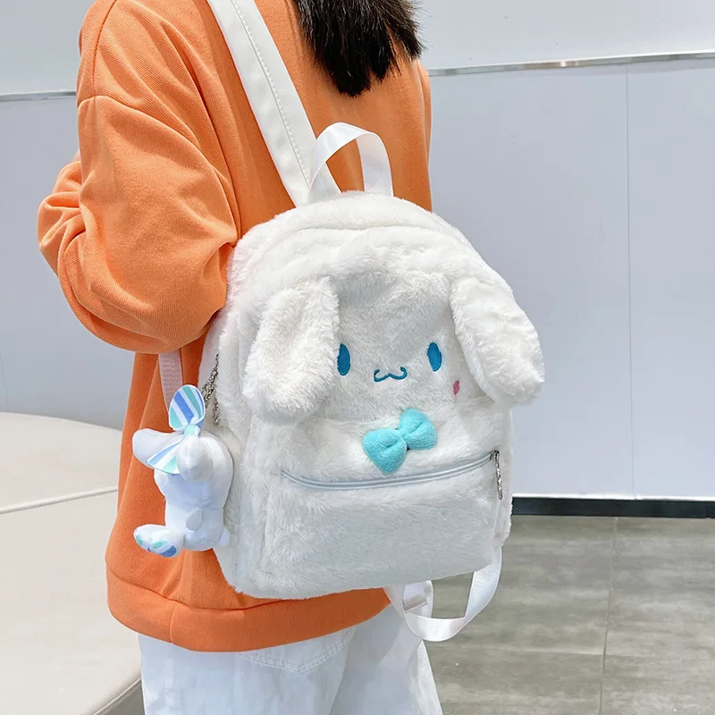 Mochila Kawaii Para Niñas - Felpa Rosa, Diseño Con Figura, Espaciosa, Correas Ajustables, Regalo Cumpleaños O Escuela
