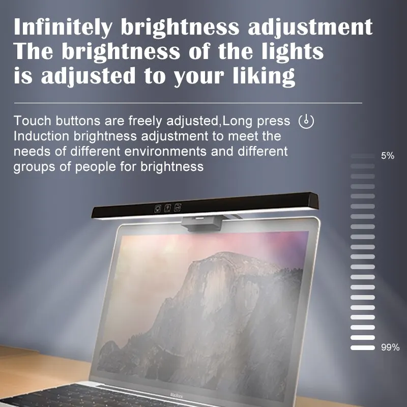 Computer Screen Clip Light Asymmetric Light Dormitory Eye Protection Desktop Computer Laptop Monitor Screen Hanging,computer screen light
