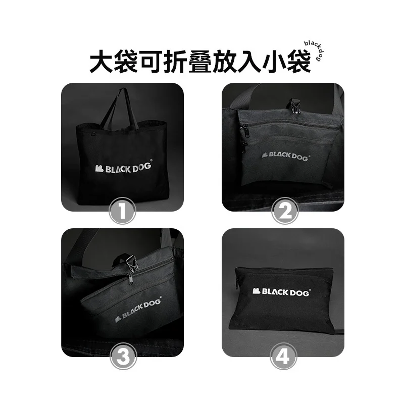 Naturehike&Blackdog Multifunctional Shopping Bag Large Capacity Folding Durable Commuting Bag Outdoor Carrying Canvas