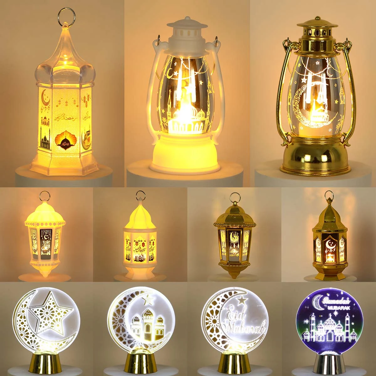 Muslim Gift Home Decor Eid Decorations Lights Islamic Holidays 2023
