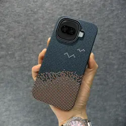 Stylish and Simple Carbon Fiber Ultra - thin Anti - drop Phone Case for Vivo iQOO Z11 Turbo (Blue)