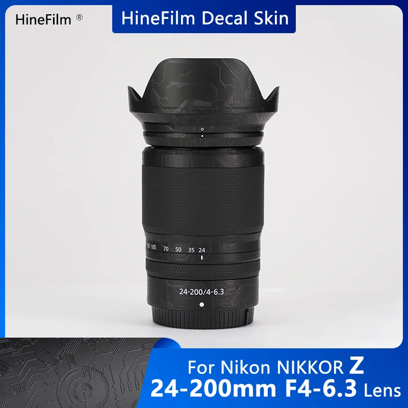 Nikkor 24200 Lens Vinyl Decal Skin Anti Scratch Wrap Cover Per Nikon Nikkor Z 24-200 F4-6.3 Vr Lens Sticker Film