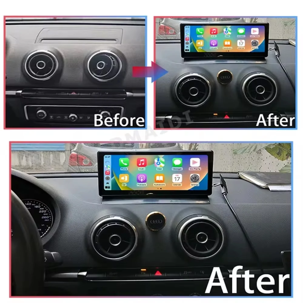 7 Inch For Audi A3 2013-2018 Android 13 Touch Scre Car Stereo SIM