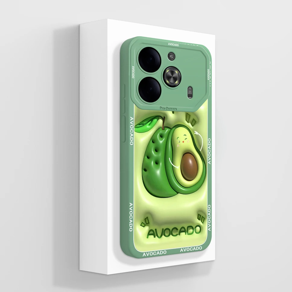 Cute Creative Style Soft Liquid Silicone Protective Back Cover Case
