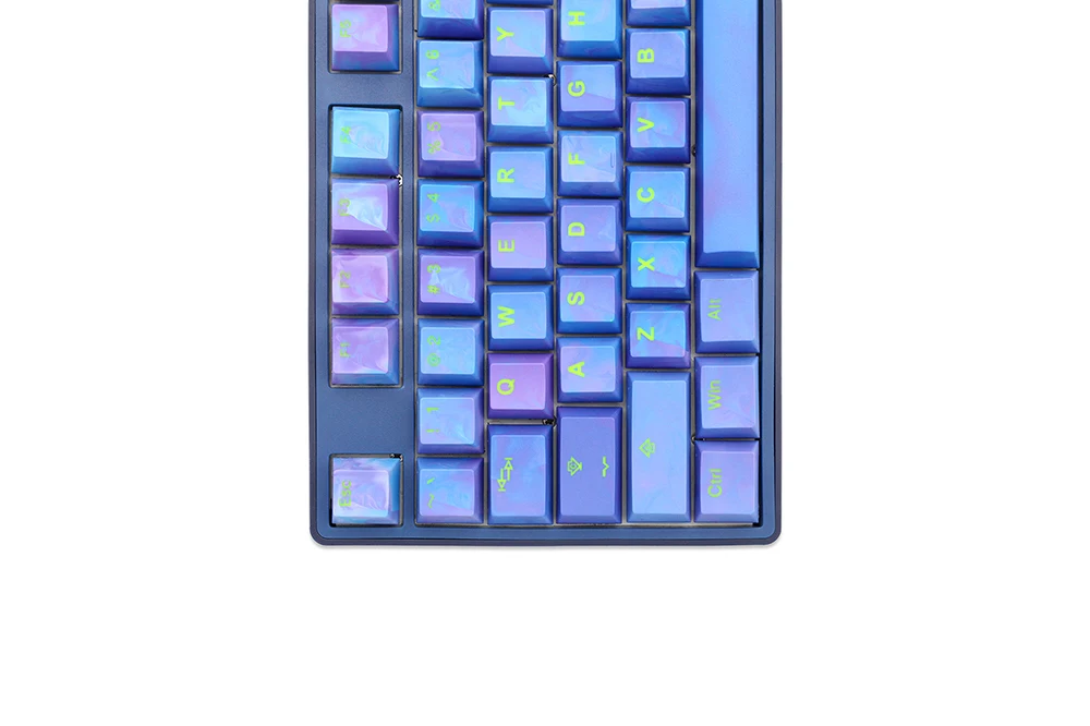 perfil cúbico do oem para roxo azul taihao avatar keycaps doubleshot para teclado mecânico do jogo de diy