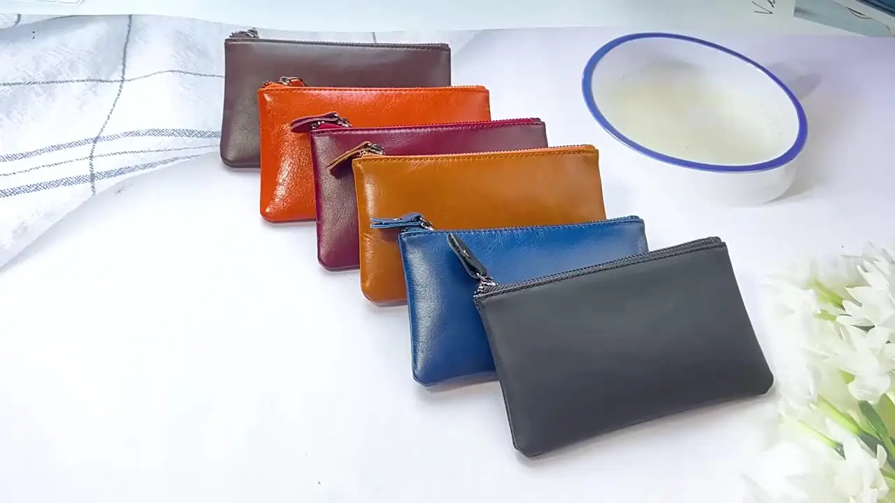 실리콘 코인 포켓 카드 보관함 키 케이스 이어폰 저장 케이스 여성 남성용 소형 가죽 코인 포켓