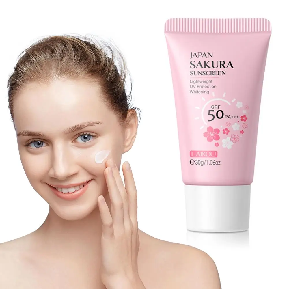 Sun Cream SPF50 Face & Body Sunscreen 1.06oz Natural Skin Sun Moisturizing Protects Resistant Calms Protection Water S2M3