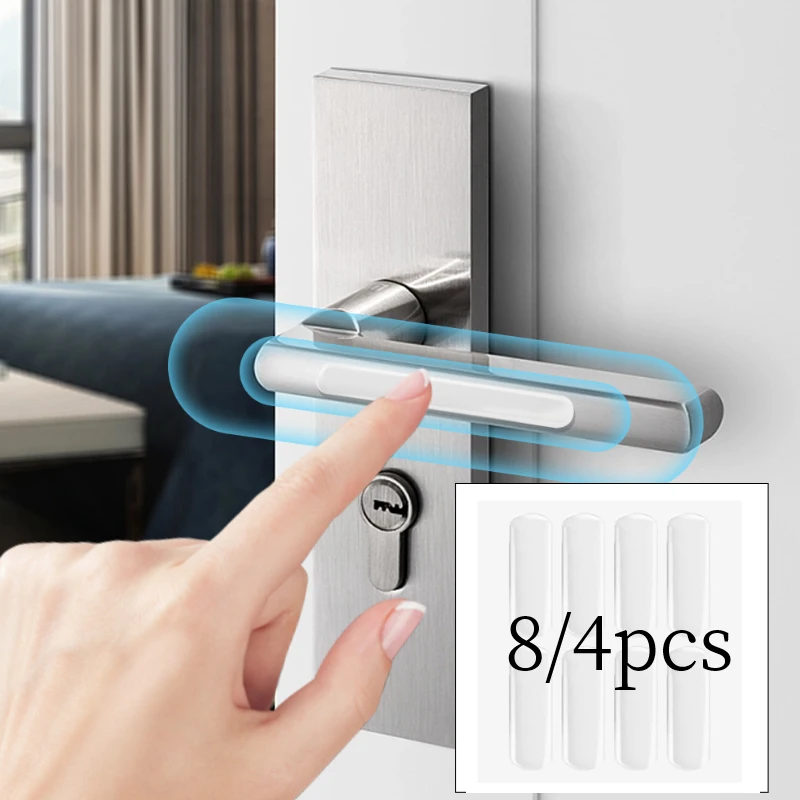 Door Stopper Drawer Door Cabinets Anti-Collision Silicone Handle Pad Self Adhesive Buffer Bumper Wall Protector