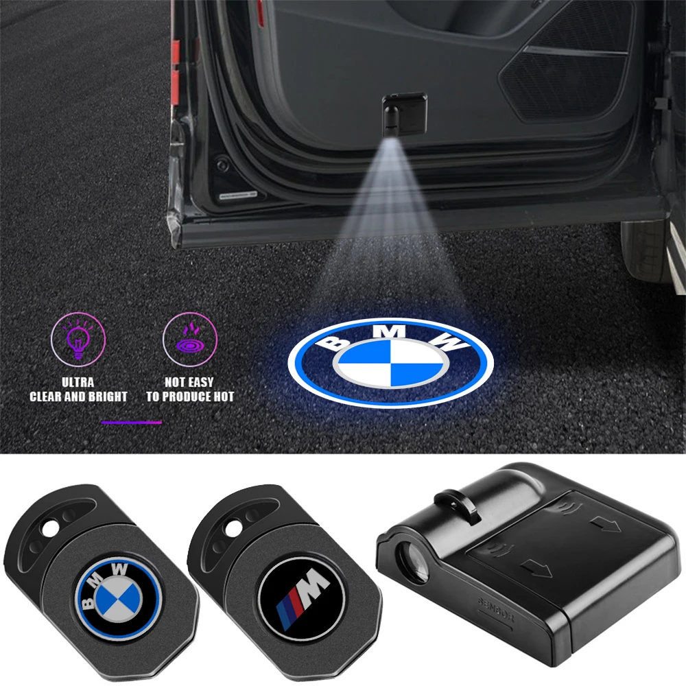 

4pcs Car Door Welcome Lights Led Wireless Projector Lamps For BMW M F20 X3 X4 X5 E46 E90 F20 E60 E39 M2 M3 M5 M6 1 3 5 7 Series