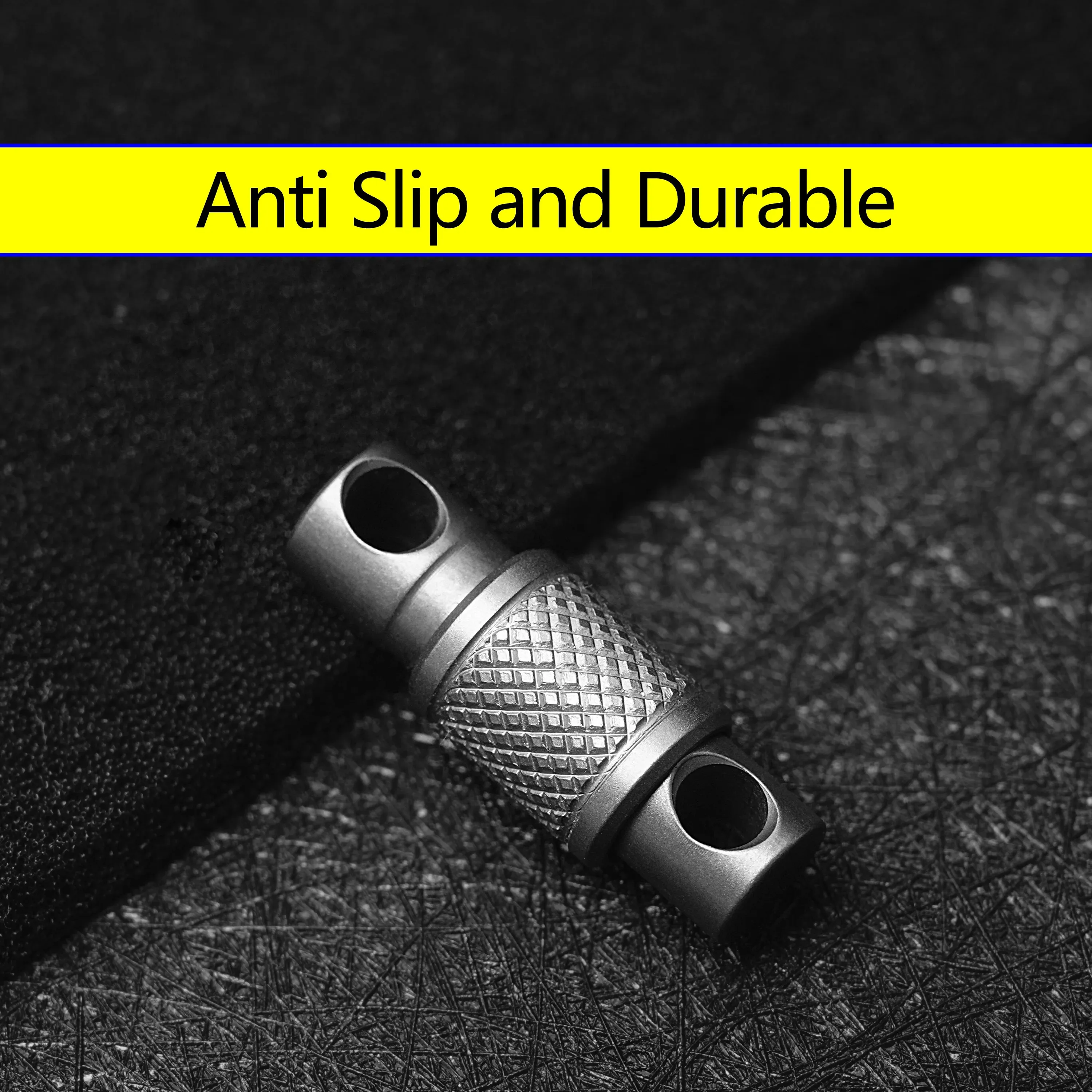 Titanium Alloy Quick Release Double Head Keychain with Removable Mountaineering Buckle
