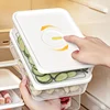6PCS Thickened Storage Boxes Refrigerator Frozen Meat Dispenser Food Grade Crisper Food Seal Timing Box Kitchen Storage Supplies 3