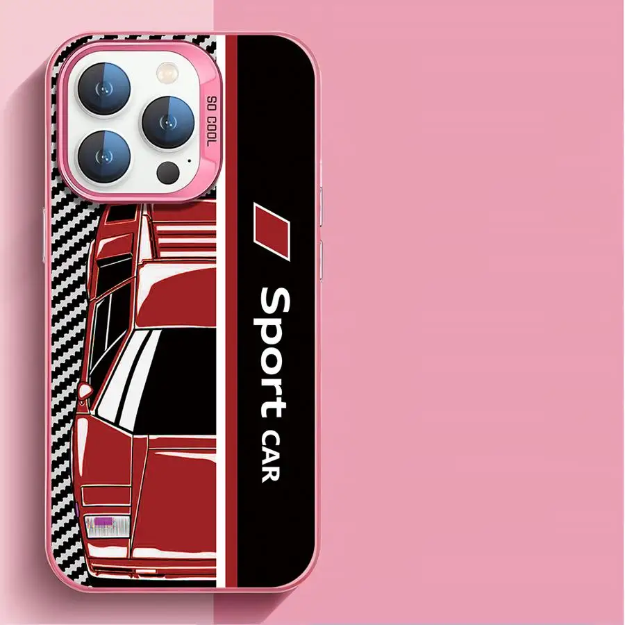 Sleek Soft Cover Cool Car Design Phone Case
