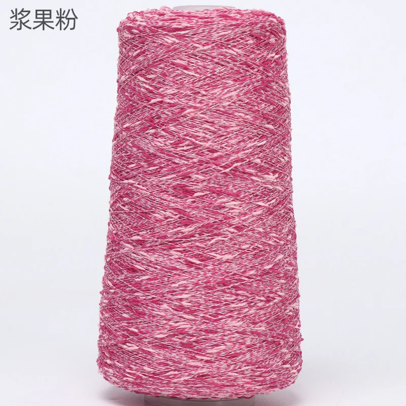 Luxurious Beaded Silk Yarn with Gold and Silver Accents for Crafting and DIY Projects, 250g