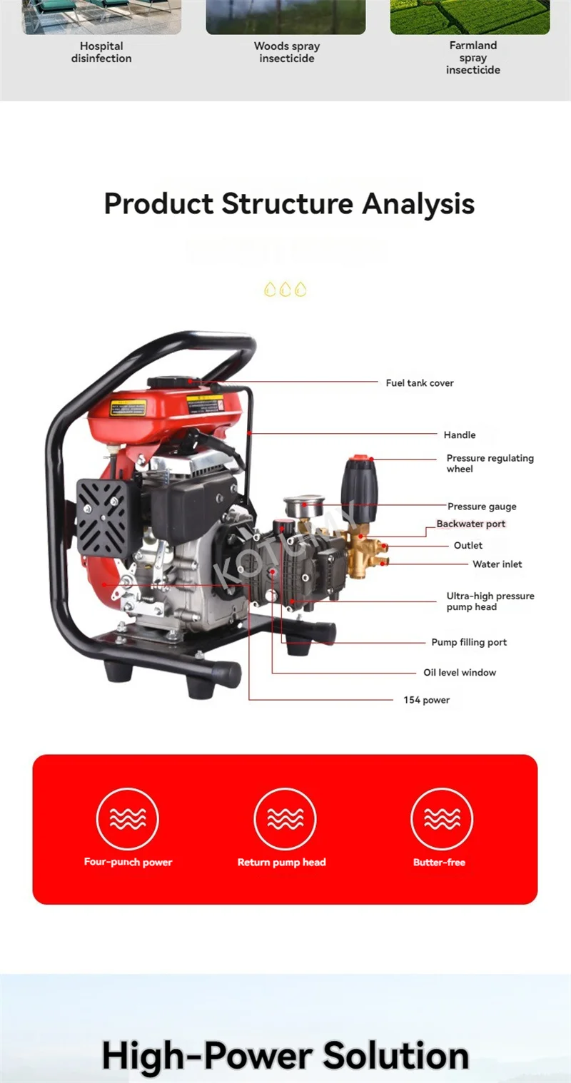 High Pressure Agricultural Sprayer