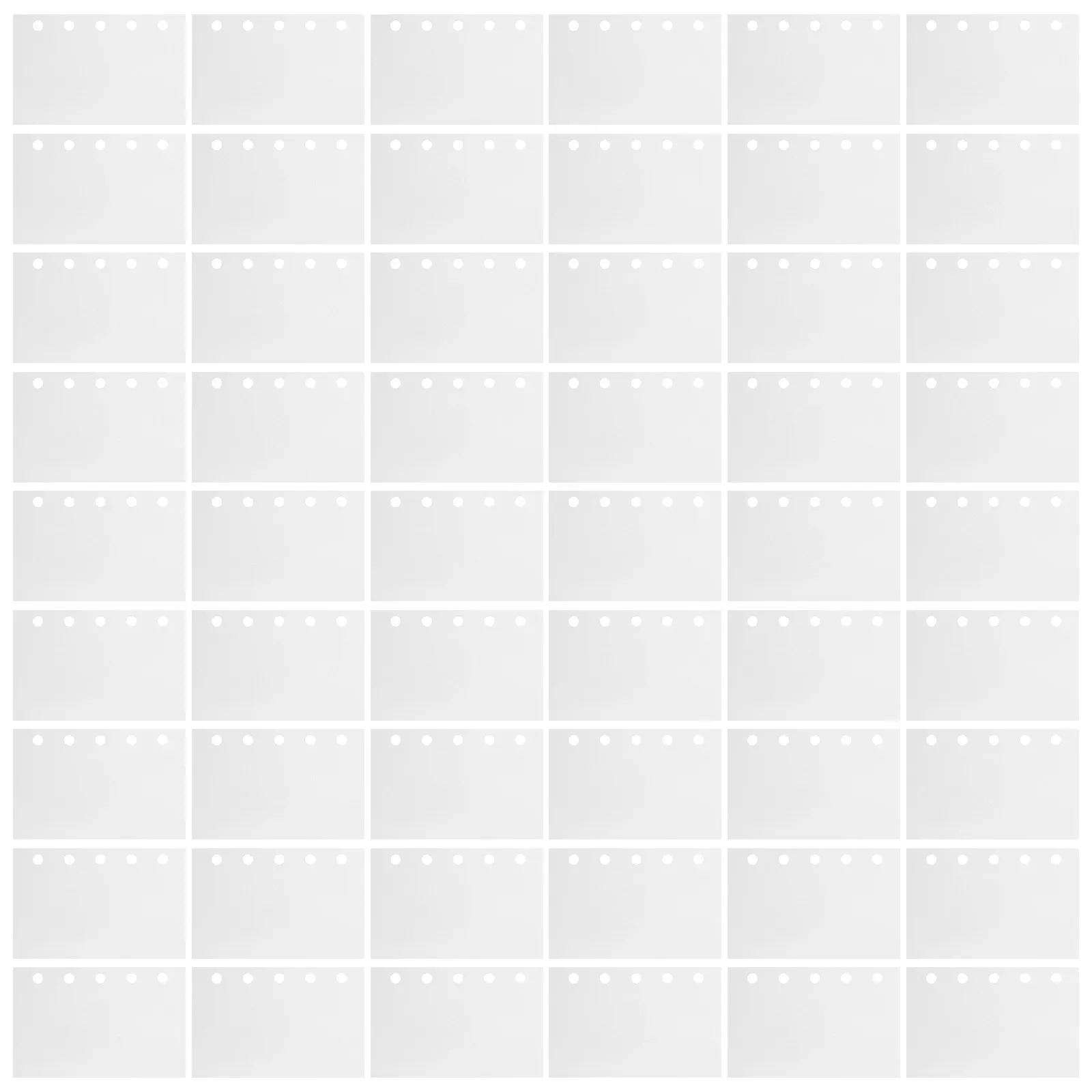 100pcs 스티커 수집 용지 노트 리필 스티커 릴리스 페이퍼 링 앨범 페이지 수집 앨범 M5용 양면 페이지