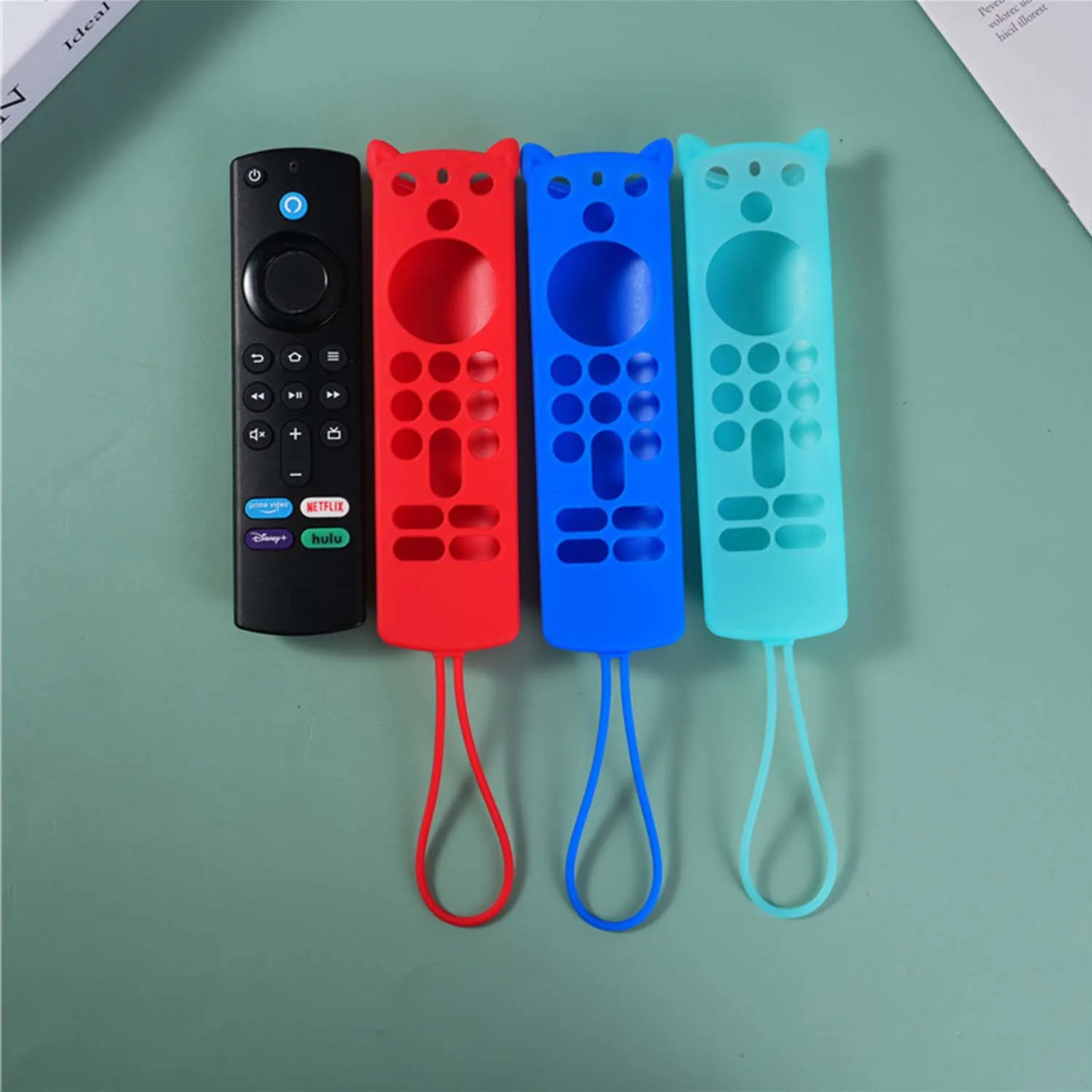 Copertura per telecomando in silicone per Fire TV Stick 4K Max 2a generazione Fire TV Omni Series Telecomando con cordino che si illumina al buio  44