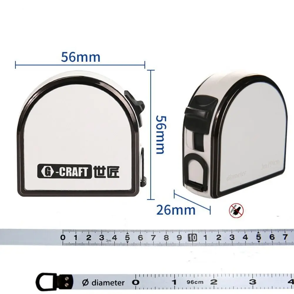 3m Retractable Ruler 94cm Diameter Measuring Steel Tape Multifunctional Flexible Sewing Measure Construction Gauging Tool tape measure measuring tape measuring ruler