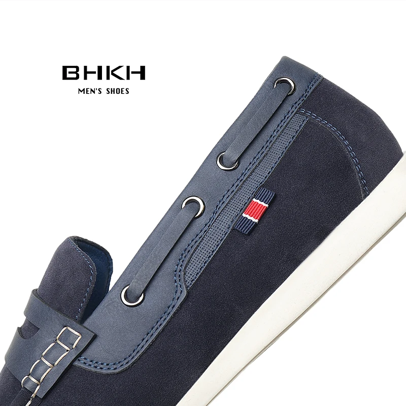 BHKH Men Loafers 2024 New Spring/Summer Shoes Men Fashion Pu Leather Men Casual Shoes Comfy Slip-on Drive footwear Boat Shoes 5