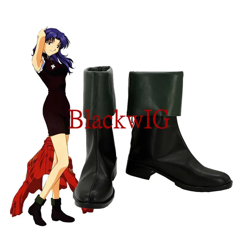 

Anime EVA Cosplay Katsuragi Misato Cosplay Boots HalloweenParty Custom Made Shoes For Women Girl Unisex