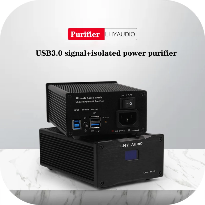 

USB3.0 HiFi очиститель, сбалансированный сигнал фильтрации шума, встроенный 25 Вт аудиофил DC Линейный источник питания
