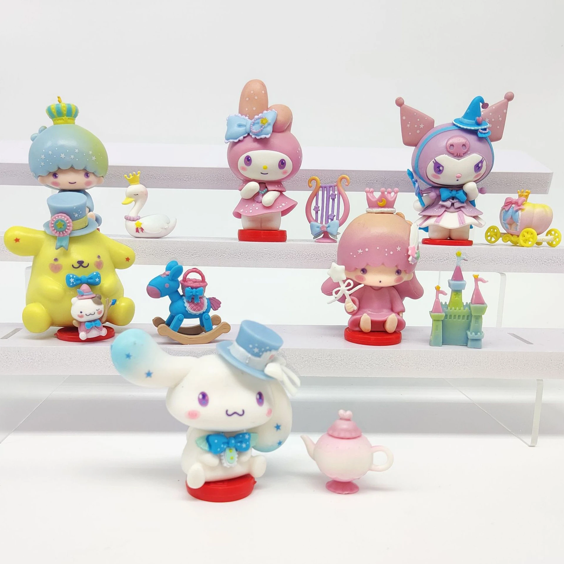 Rabbit Series Flocking Sanrio Blind Box Kawaii Doll Cute Cinnamoroll Kuromi  My Melody Collection Room Decor Mystery Box Toy Gift - AliExpress