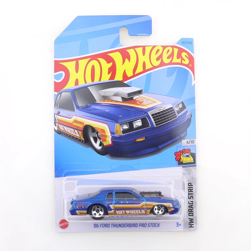 

2023 Hot Wheels 86 FORD THUNDERBIRD PRO STOCK #107/250 HW Drag Strip 4/10 Mini Alloy Coupe 1/64 Metal Diecast Model Car