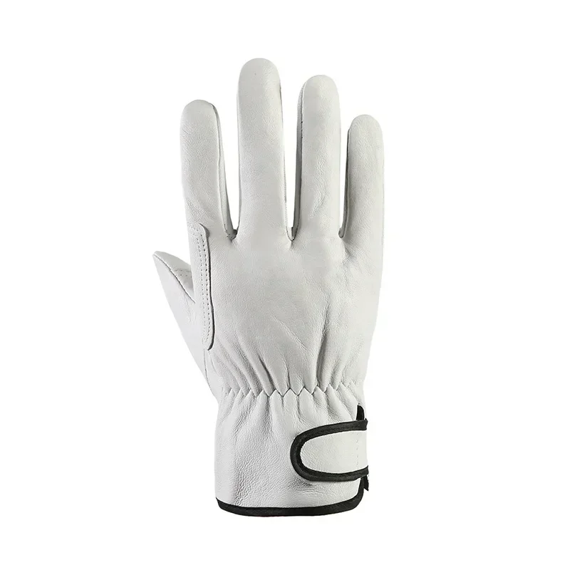 Work Gloves Leather Workers Work Welding Safety Protection Garden Sports Motorcycle Driver Wear-resistant Gloves Average Code 5