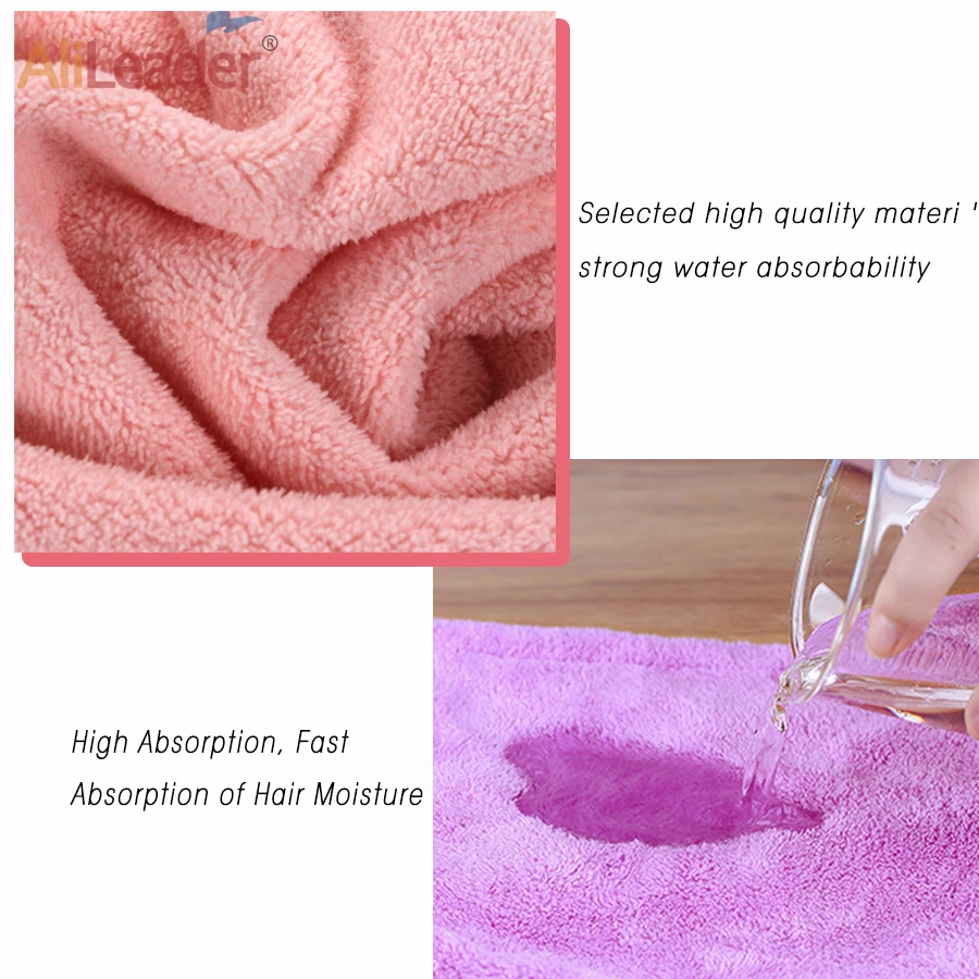 Women Hair Drying Hat Quick-dry Microfiber Hair Solid Towel Cap Super Absorption Turban Dry Cap Towel Hat Bath microfiber towels quick drying towel curly hair drying hat