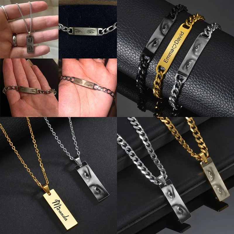 Jewelrywe Gioielli Bracciale Da Uomo Donna,alta Lucidato Acciaio Inox,regalo Di San Valentino,anniversario,fidanzamento - Foto 5