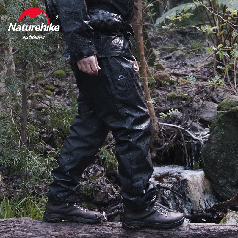 Naturehike Rain Pants Windproof for Men Women Outdoor Camping Hiking Mountaineering Travel Waterproof Breathable Fishing Trousers hiking pants
