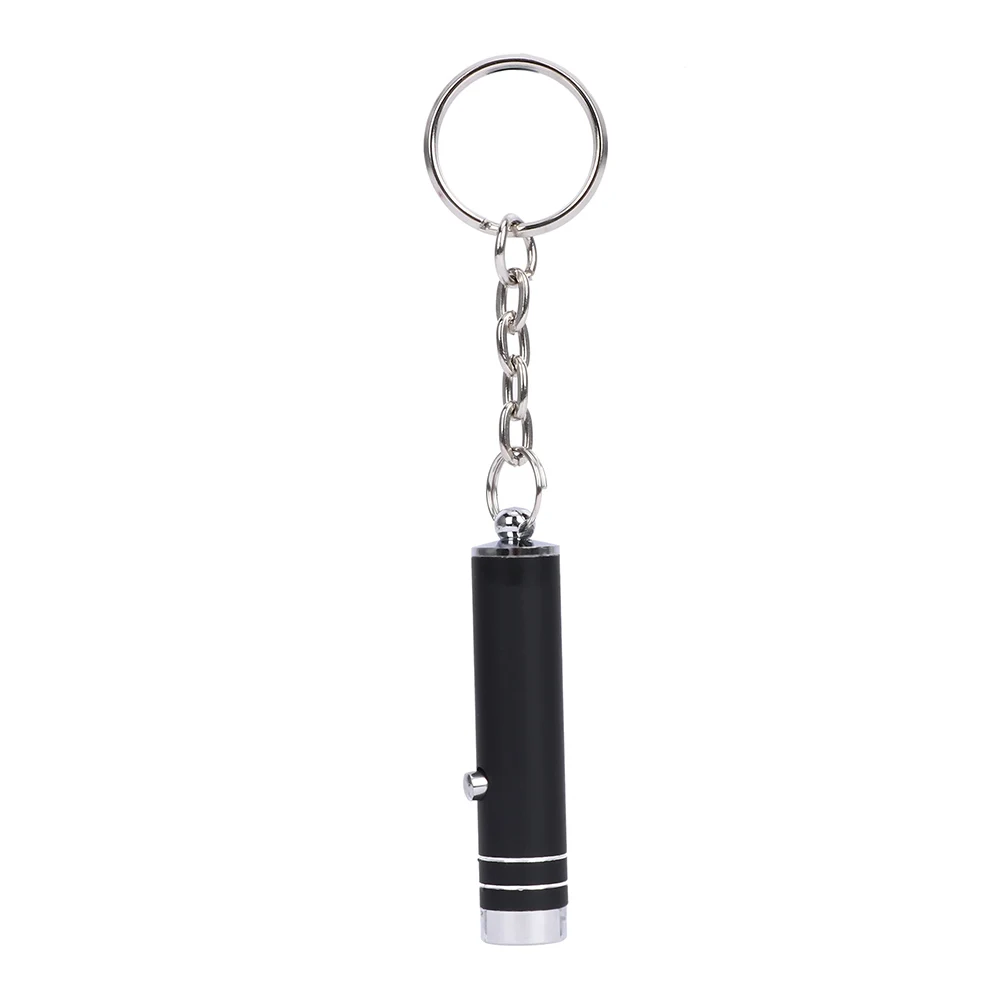 6er-Set LED-Schlüsselanhänger-Taschenlampen – 3x Weiß, 3x UV-Licht, Mit Batterie, Zum Geld Prüfen & Notbeleuchtung
