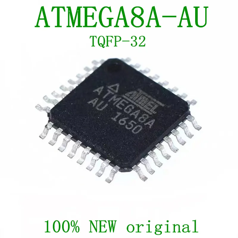 

Микроконтроллер ATMEGA8A-AU, чип микроконтроллера, 8 бит, AVR TQFP-32, 10 шт.