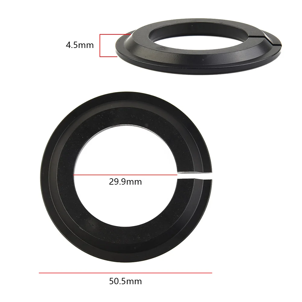 

Fork Adapter Ring Tapered Steerer 45 Degrees 50.5x29.9mm Accessories Aluminum Alloy Black Useful Fit For Front Fork