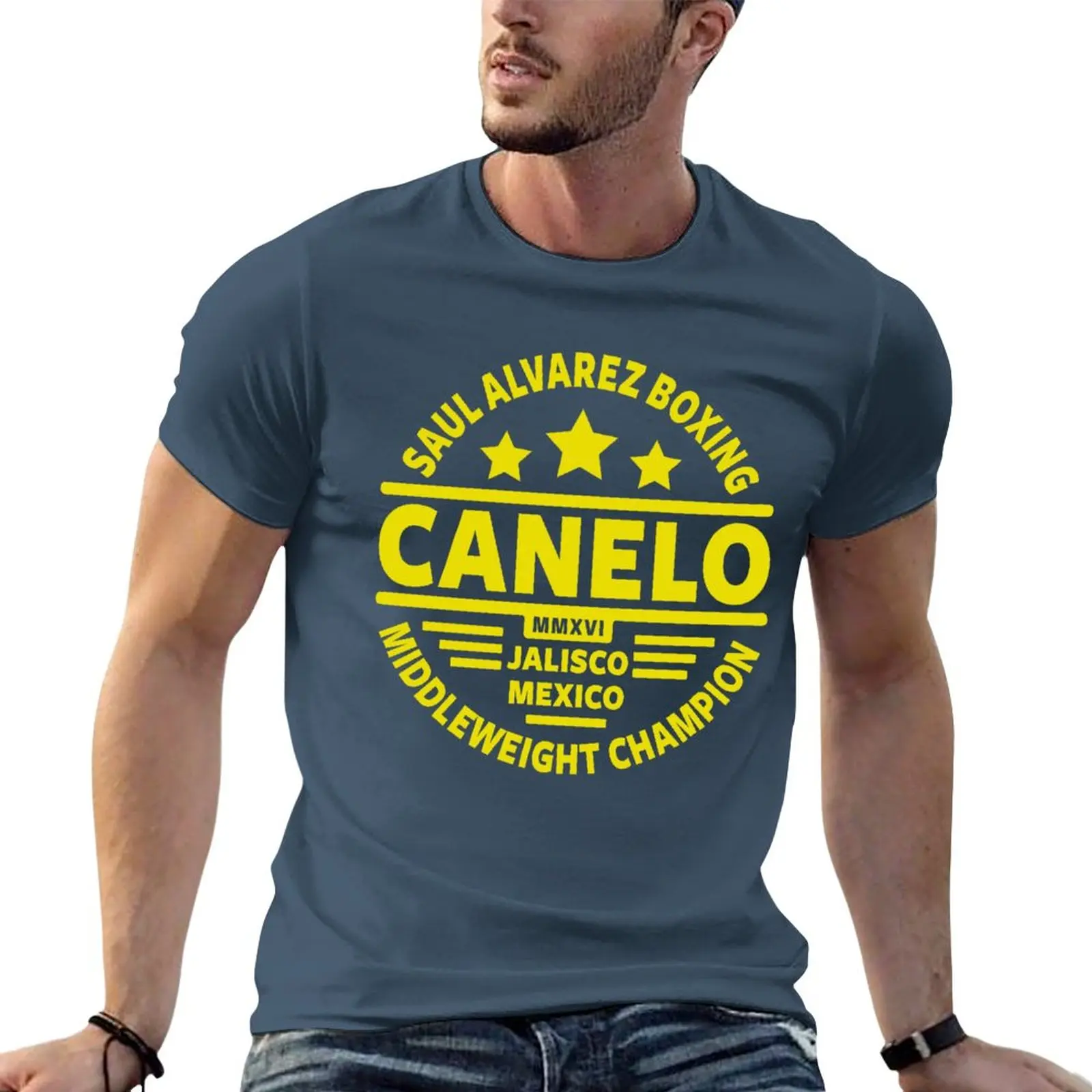 

Boxing Canelo T-Shirt hippie clothes anime blanks aesthetic clothes Short sleeve tee men