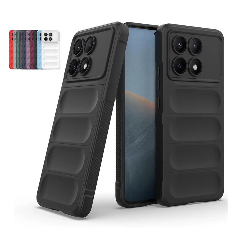 For Cover Poco X6 Pro Case For Poco X6 Pro Capas Shockproof Back Anti-Drop Bumper Soft TPU For Fundas Xiaomi Poco X6 Pro Cover